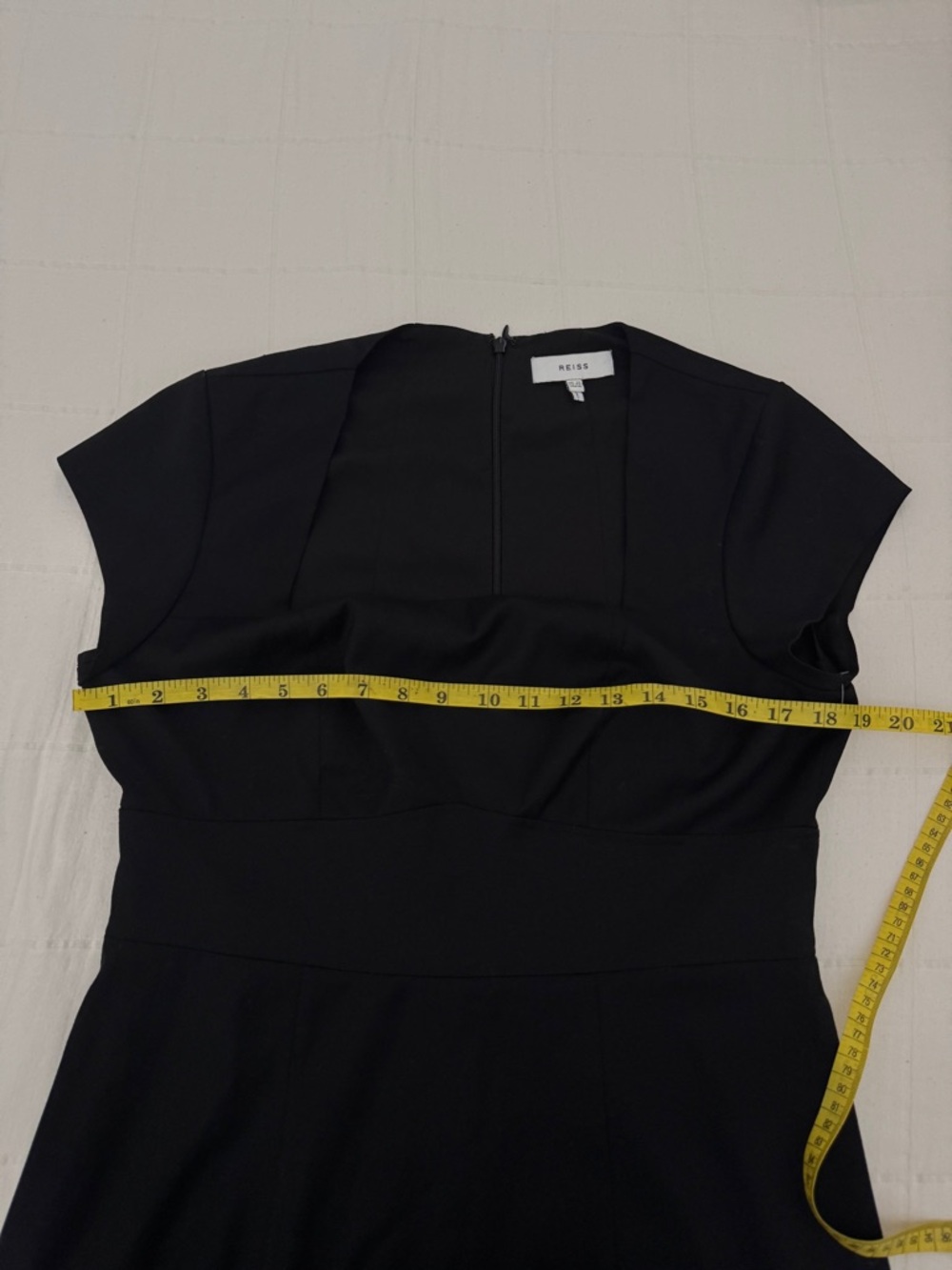 REISS HAISLEY TAILORED DRESS IN BLACK Size US 10 new - Picture 12 of 13